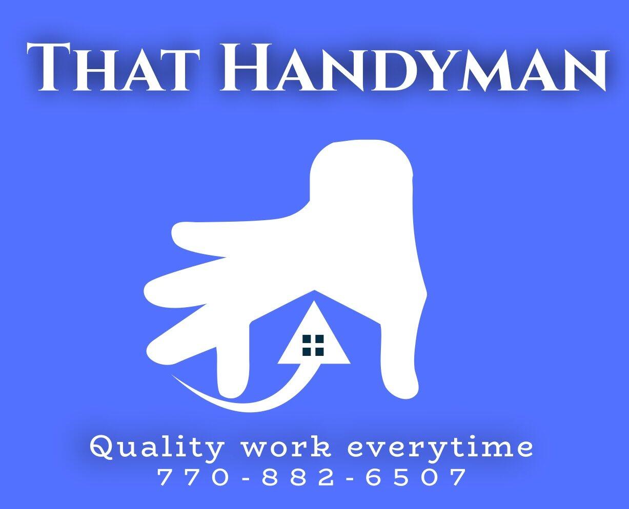 That Handyman's existing blue and white logo